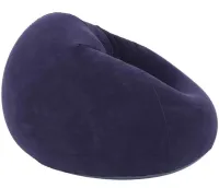 Надувне крісло диван Intex Beanless Bag 68579 до 150 кг для відпочинку, велюровий Одномісний пуфик груша Air Sofa XL-1133 KR-1 для дому та вулиці