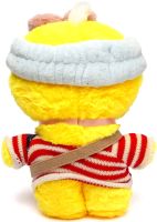 М'яка іграшка Huada Toys качечка в окулярах Lalafanfan 35 см, плюшева качка в одязі Cafe mimi duck Лалафанфан Жовта