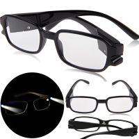 Увеличительные светодиодные Очки Для Чтения Multi Strength Reading Glasses с двойной подсветкой, Универсальные очки с фонариком Черные