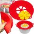 Силиконовая крышка невыкипайка Spill Stopper Lid 28 см многоразовый кухонный прибор на кастрюлю и сковородку с защитой от выкипания воды Красный