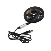 Универсальная светодиодная лента SMD 5050-RGB для подсветки телевизора 2м Разноцветная, Неоновая LED подсветка с пультом от USB повербанка
