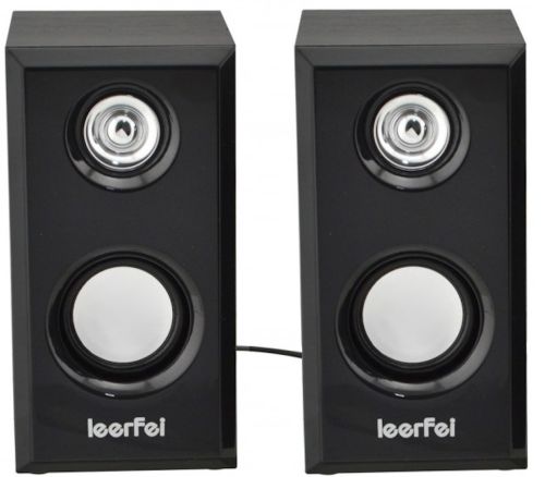Провідні комп'ютерні колонки LeerFei D - 092 2.0 з регулюванням гучності для комп'ютера 6w для PC, Стерео колонка акустика для ПК D092 від USB