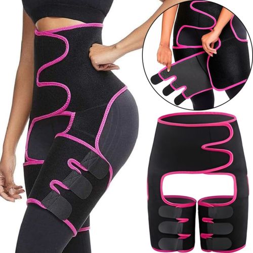 Корректирующий пояс фиксатор Adjustable One Piece Waist Band JN-79 для похудения и коррекции талии, Жиросжигающий корсет для занятия спортом Черный
