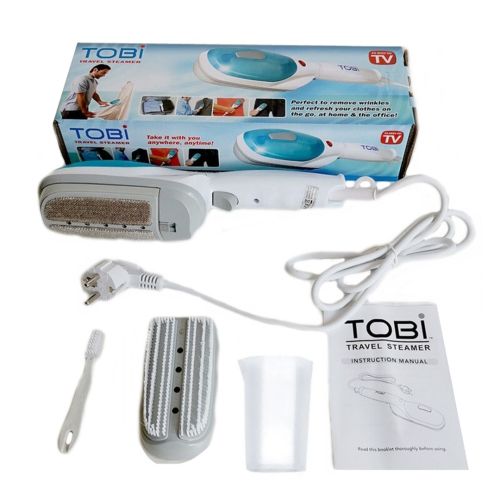 Ручной отпариватель Tobi Travel Steamer 2078 DJV 562 N 800W для одежды, Парогенератор, Паровая щетка утюг Тоби Тревел Стимер, Пароочиститель от сети