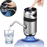 Автоматична помпа для води на бутель Water Dispenser XL - 129 срібляста, портативний акумуляторний насос електричний диспенсер дозатор на кулер