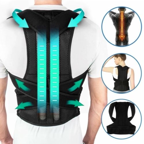 Фіксуючий коректор правильної постави Back Pain Need Help грудопоперековий корсет для вирівнювання спини і плечей, бандаж, жилет пояс для хребта