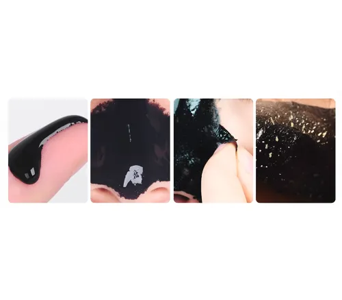 Чорна маска плівка для обличчя від чорних цяток Black Mask вугільна маска-плівка для очищення шкіри та звуження пор 100 г