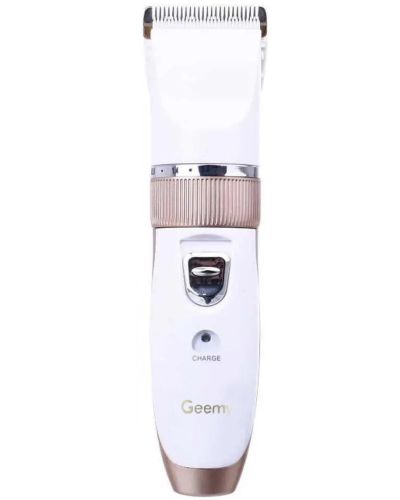 Акумуляторна машинка для стрижки волосся Gemei GM-6001 з керамічними ножами, бездротовий тример для бороди і вусів з додатковим акумулятором