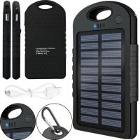 Портативний зарядний пристрій Power Bank Solar Charger JS-3 50000 mAh повербанк c карабіном на сонячній батареї, зовнішній акумулятор 50000 маг
