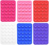 Тримач ліппер для телефона на присосках Sticker Side Silicone 8х5.5 см двосторонній силіконовий чохол, 24 присоски для смартфона Octobuddy