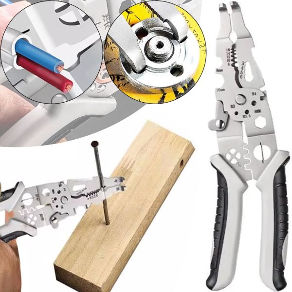 Багатофункціональні кліщі стрипер Cable Cutter CH-51 20в1 для зачистки і обтискача проводів, Каблерез різак для кабелів, дроту і зняття ізоляції