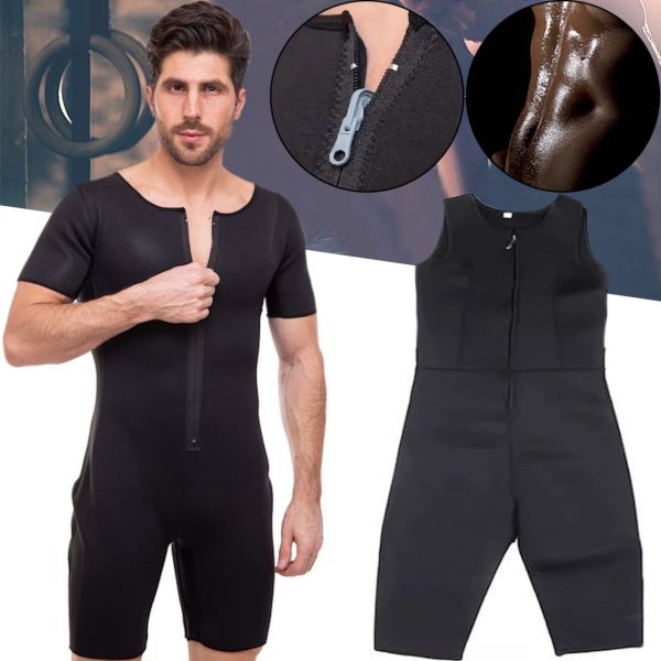 Спортивний костюм Sibote Body Suit CF-58 для схуднення з ефектом сауни, Комбінезон сауна Sport Slimming для занять спортом і зганяння ваги Чорний