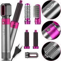 Електрична щітка Hot Air Styler 5 в 1 фен стайлер для сушіння, укладання та об'єму волосся, мультистайлер з насадками для завивки і випрямлення