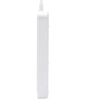Мережевий фільтр Power Socket AR-CP05 2500W на 6 розеток 4 USB 1 Type-C 2 м подовжувач переноска з вимикачем для підключення приладів до мережі Білий