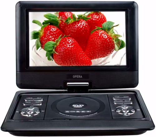 Цифровой автомобильный DVD проигрыватель Opera NS-1129 11" портативный поворотный плеер DVD-книга с пультом ДУ, джойстиком TV USB SD OP-1129