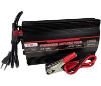 Автомобільний перетворювач інвертор UKC UPS-1300A 12V-220V 1300W автоперетворювач напруги із зарядним від мережі та акумулятора 12В 220В