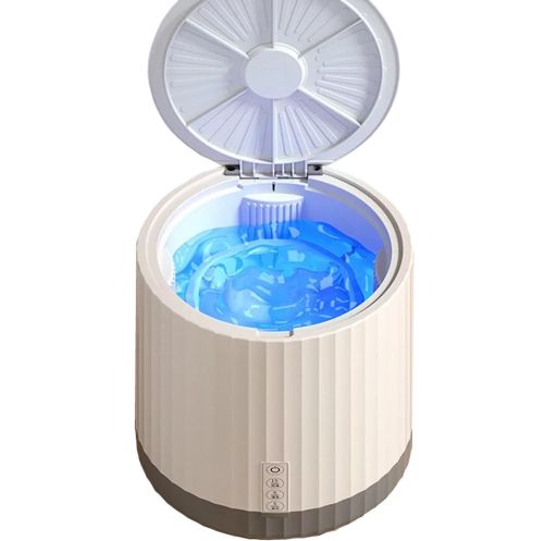Міні пральна машинка Mini Washing Machine XM004 4 літри для прання речей з УФ дезінфекцією, Машина з сушаркою і відром MA2304 - 68 для подорожей