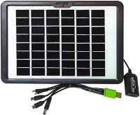 Сонячна панель Cclamp Solar Panel CL - 680 8W 6V 1.3 A портативна батарея з мультикабелем USB для зарядки мобільних пристроїв від сонця 680CL