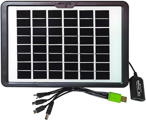 Сонячна панель Cclamp Solar Panel CL - 680 8W 6V 1.3 A портативна батарея з мультикабелем USB для зарядки мобільних пристроїв від сонця 680CL