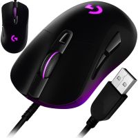 Ігрова комп'ютерна миша Logitech G403 Gaming Mouse дротова USB геймерська мишка з RGB підсвічуванням для ПК комп'ютера і ноутбука G-403 Чорна