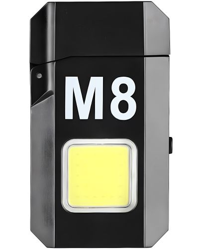 Спіральна безполуменева запальничка Lovers M8 електроімпульсна USB акумуляторна запальничка з LED ліхтариком 3 режими і індикатором заряду lv-600
