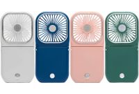 Портативний міні вентилятор Mini Fan F30 3 в 1 Powerbank кишеньковий ручний міні-вентилятор з ремінцем на шию, держателем і зарядкою для телефону USB
