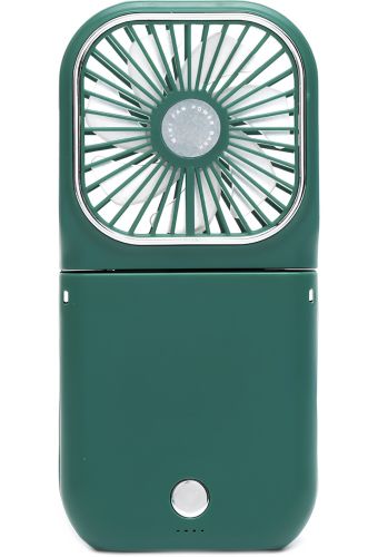 Портативний міні вентилятор Mini Fan F30 3 в 1 Powerbank кишеньковий ручний міні-вентилятор з ремінцем на шию, держателем і зарядкою для телефону USB