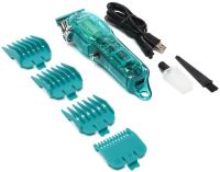 Акумуляторна машинка для стрижки волосся VGR V-660 з насадками 5W бездротовий тример для вусів і бороди з USB і світлодіодним LED дисплеєм V660