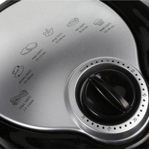 Аерофритюрниця мультипіч Domotec Airfryer Ms-3220 4.5 л з функцією аерогрилю для приготування їжі без масла 1300W, безмаслянная фритюрниця Чорна