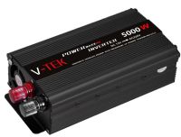 Автомобільний інвертор V-TEK PowerMaxx SSK-5000W 12V - 220V від прикурювача і акумулятора, Авто перетворювач напруги струму 12В 5000Вт, Чорний