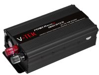 Автомобильный инвертор V-TEK PowerMaxx SSK-2000W 12V-220V от прикуривателя и аккумулятора, Авто преобразователь напряжения тока 12В 2000Вт, Черный