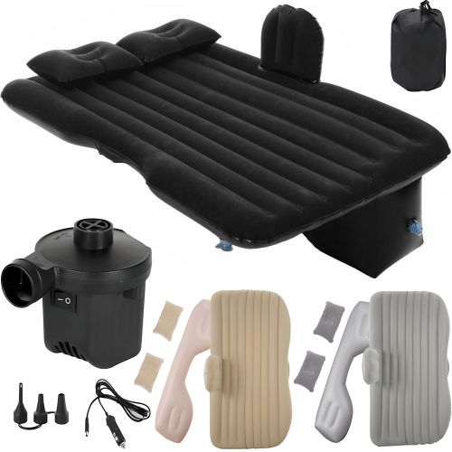 Надувний автомобільний матрац на заднє сидіння Car Travel Bed CT-001 135x80 см з підголовником, універсальна ліжко в авто з насосом і подушками