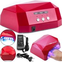 УФ лампа Beauty nail Diamond D-058 CCF + LED 36W для маникюра и педикюра Гибридная лампа для сушки ногтей, гель лака 36Вт с таймером Розовая