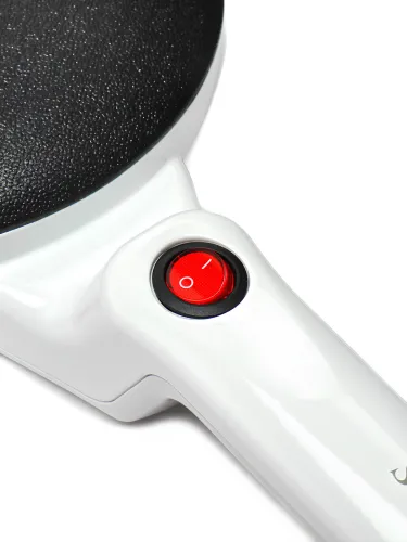 Занурювальна млинниця Sonifer Crepe Maker SF-3034 650W Електрична Сковорідка для млинців 20 см электроблинница з антипригарним покриттям Біла