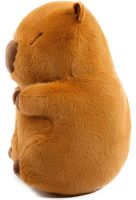 Інтерактивна дихаюча капібара Snuggle Pulse CapyBuddy 30 см м'яка плюшева іграшка, музичний нічник на батарейках для сну новонароджених дітей