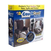 Двухсторонняя накидка чехол на кресло Couch Coat из микрофибры, Защитное двухстороннее водонепроницаемое стеганое покрывало для кресла