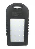 Портативний зарядний пристрій Power Bank Solar Charger 50000 mAh C Led ліхтариком і карабіном на сонячній батареї, зовнішній акумулятор 2, павербанк