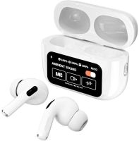 Бездротові вакуумні навушники TWS AirPods A9 PRO 2 Bluetooth в кейсі з сенсорним дисплеєм, навушники-гарнітура Вкладиші блютуз з шумозаглушенням