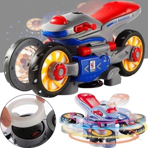 Интерактивная детская игрушка Мотоцикл трансформер YJToys YJ388-6 с музыкальными эффектами, Игрушечный музыкальный квадроцикл от батареек для детей
