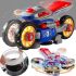 Интерактивная детская игрушка Мотоцикл трансформер YJToys YJ388-6 с музыкальными эффектами, Игрушечный музыкальный квадроцикл от батареек для детей