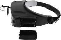 Бінокулярні налобні окуляри з підсвічуванням Led Magnifier EL-81007 11x налобна збільшувальна лупа на голову для ювелірів, пайки і читання MG81007-C