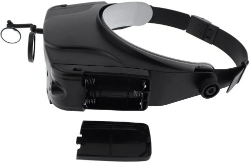Бінокулярні налобні окуляри з підсвічуванням Led Magnifier EL-81007 11x налобна збільшувальна лупа на голову для ювелірів, пайки і читання MG81007-C