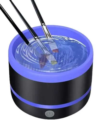 Електричний очищувач пензлів для макіяжу Makeup brush cleaner LY-609, Щітка поставка для очищення для чищення макіяжних пензликів від USB