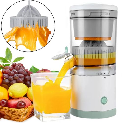 Аккумуляторная ручная мини соковыжималка Citrus Juicer YZJ-001 для цитрусовых, Портативный блендер для ягод и фруктов с USB-зарядкой на аккумуляторе
