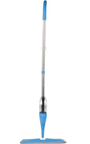Швабра з розпилювачем і ємністю для води Healthy Spray MOP 350 мл портативна швабра спрей з насадкою з мікрофібри для прибирання та миття підлоги синя