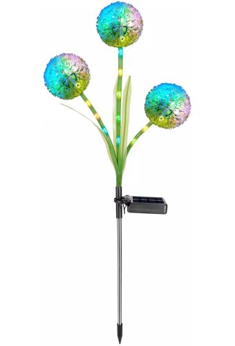 Садовий ДЕКОРАТИВНИЙ ЛІХТАР кульбаби LED Flower Solar Led Light 70 см водонепроникний вуличний rgb світильник на сонячній батареї для саду