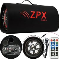 Автомобільний Активний Bluetooth сабвуфер бочка ZPX ZX-10SUB 1000W 10 " дюймів з вбудованим підсилювачем і пультом, Автомобільна колонка саб в машину