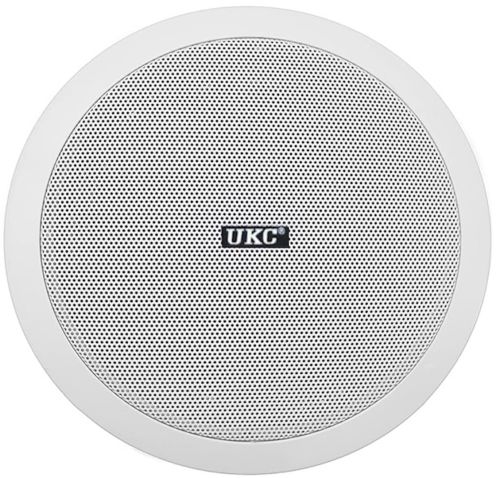 Стельові динаміки UKC CS-8500BM 20W водостійка стельова акустика стерео колонка для врізного монтажу в стелю CS 8500 8,5 " для дому Біла