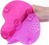 Силіконовий килимок для миття пензликів Brush Spa ручний багаторазовий засіб для очищення макіяжних і косметичних пензлів і щіток для макіяжу
