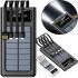 Зарядное устройство Power bank YM-485 Solar 10000 mAh c набором кабелей 4в1 Внешний аккумулятор на солнечной батарее Type-C MicroUSB Lightning